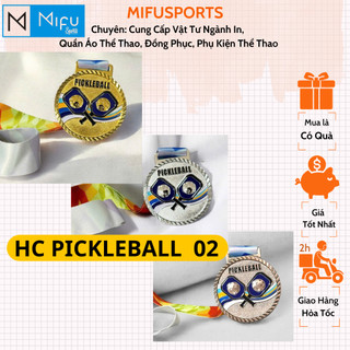 Huy chương Pickleball 02 in theo yêu cầu, huy chương vàng bạc đồng kim loại, hỗ trợ thiết kế miễn phí theo yêu cầu