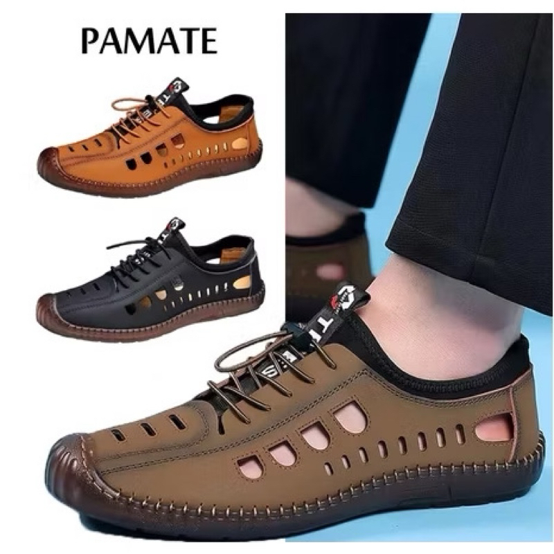 Sale sốc đôi cuối giày lười nam Pamate siêu đẹp màu đen sz39