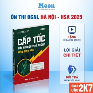 Sách tổng ôn cấp tốc môn sinh thầy Phan Khắc Nghệ, luyện thi thpt quốc gia, ôn thi đgnl 2025 - MoonBook