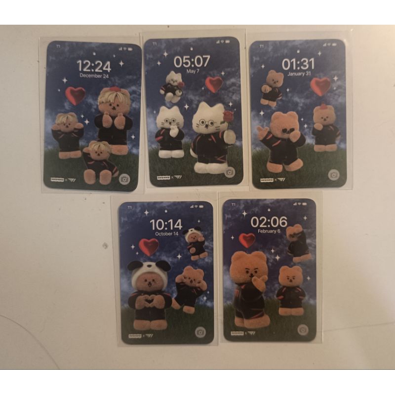 thẻ ảnh photocard earperb x t1 faker ver 2/v2 collection collab card official chính hãng