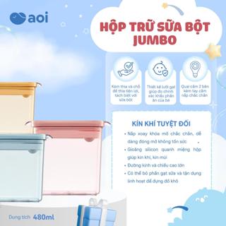 Hộp đựng sữa bột JUMBO. Hộp trữ sữa bột và đồ ăn dặm cho bé, sử dụng tiện lợi, chất liệu an toàn