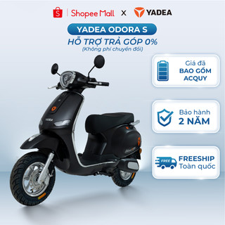   TRẢ GÓP 0%  Xe Máy Điện Yadea ODORA S 80KM Một Lần Sạc Tiết Kiệm Điện - Bảo Hành 2 Năm - Freeship Toàn Quốc 