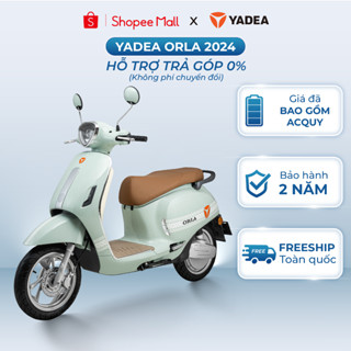 [TRẢ GÓP 0%]  Xe Máy Điện YADEA ORLA 2024 Tiết Kiệm Năng Lượng 65 KM Một Lần Sạc - Bảo Hành 2 Năm