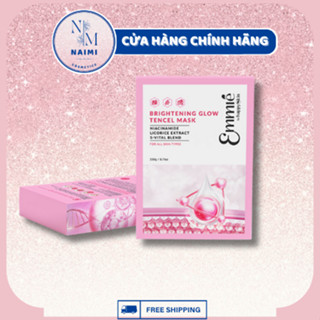 Hộp 10 miếng Mặt Nạ Giấy Tencel Emmie By Happy Skin Tencel Cấp Ẩm, Dưỡng Sáng 23g