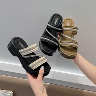 dép quai nữ đính đá bền đẹp, êm chân (hd14)