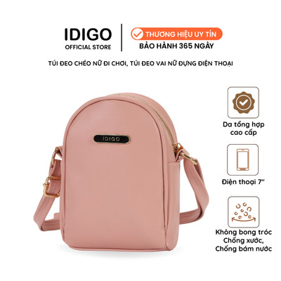 Túi đeo chéo nữ đi chơi, túi xách nữ đeo vai đựng điện thoại nhỏ gọn IDIGO FB2 - 2023