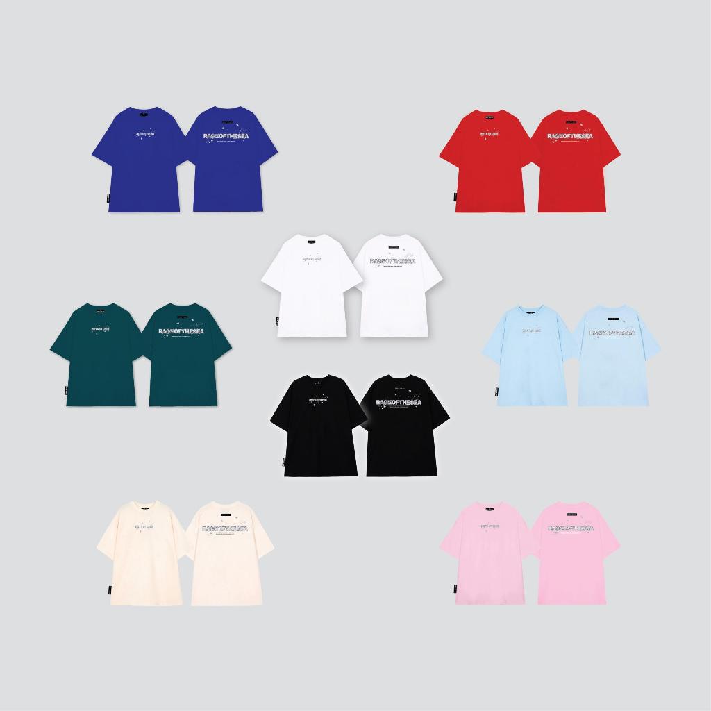 ÁO THUN/T-SHIRT CỔ TRÒN UNISEX NAM NỮ FORM ÂU RAGE OF THE SEA (ROTS STUDIO) - "ICE ĐN" | BigBuy360 - bigbuy360.vn
