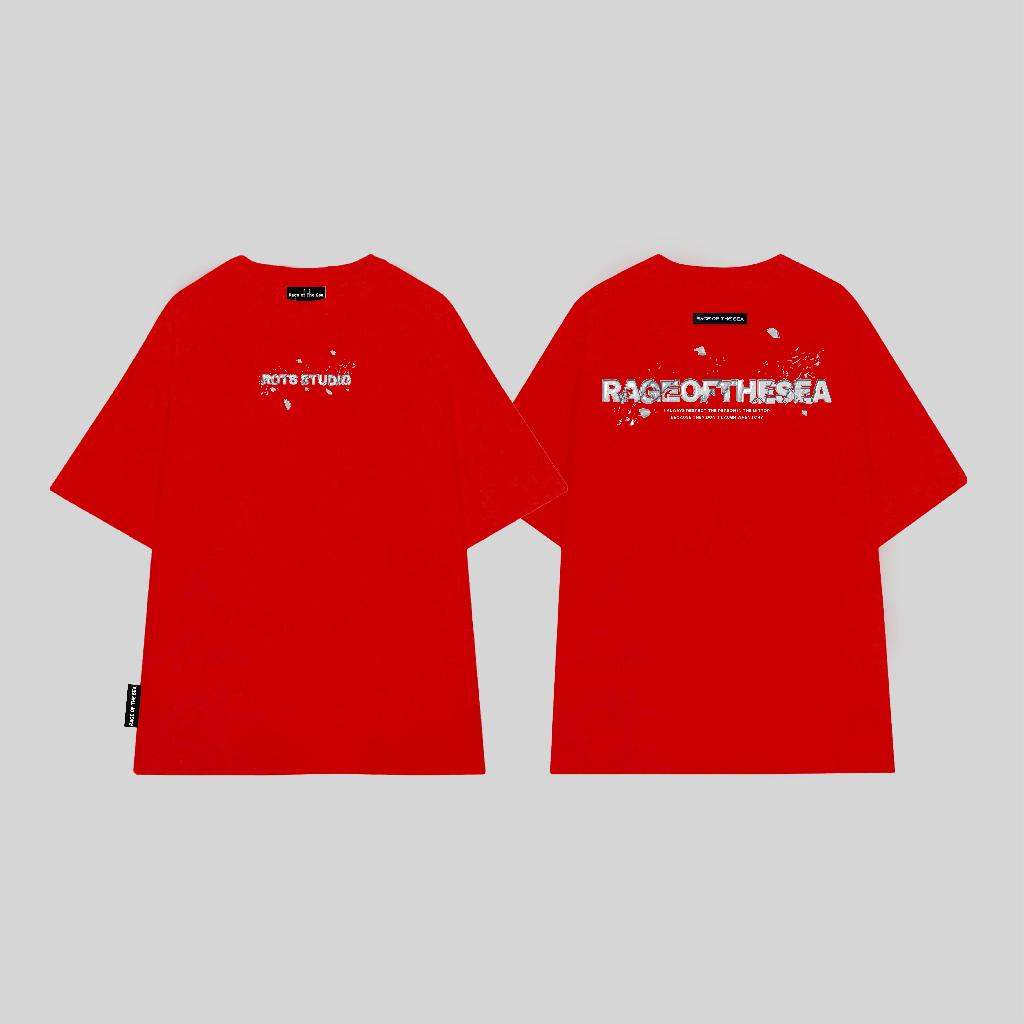 ÁO THUN/T-SHIRT CỔ TRÒN UNISEX NAM NỮ FORM ÂU RAGE OF THE SEA (ROTS STUDIO) - "ICE ĐN" | BigBuy360 - bigbuy360.vn