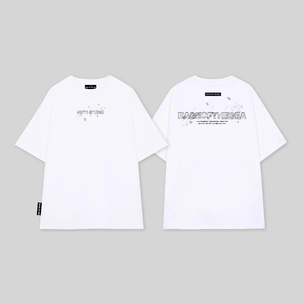 ÁO THUN/T-SHIRT CỔ TRÒN UNISEX NAM NỮ FORM ÂU RAGE OF THE SEA (ROTS STUDIO) - "ICE ĐN" | BigBuy360 - bigbuy360.vn
