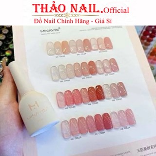 Sét sơn thạch 12 màu MINAYIN tông hồng tặng kèm bảng màu