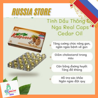 Tinh dầu thông cap cedar Nga 60 viên