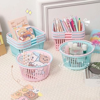  Giỏ nhựa đựng đồ  G68  mini nhiều màu xinh xắn có quai xách 