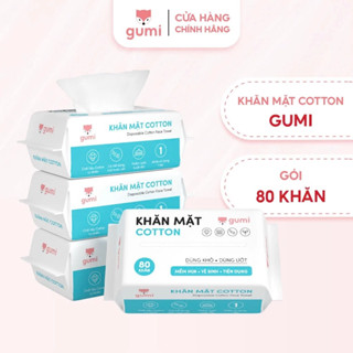   NEW  Khăn mặt khô Gumi dùng 1 lần lau khô lau ướt - Khăn lau mặt dùng một lần 