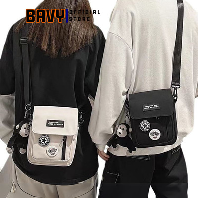 Túi đeo chéo nữ  mini nhỏ gọn cute nhiều ngăn, Túi đeo vai vải canvas chống nước thời trang Ba Vy FASHION TĐC36AB