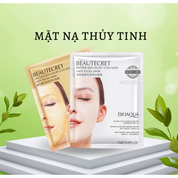 Mặt nạ thủy tinh Bioaqua làm trắng da và dưỡng ẩm 2767