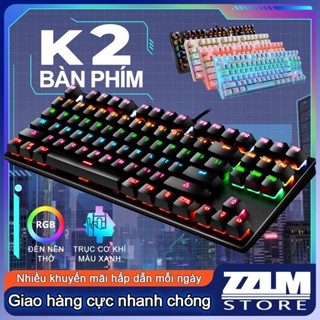 Bàn Phím Cơ Gaming Phím ZIYOULANG K2 / k80 87 Phím Blue Switch Mechanical Led Rainbow Nhiều Chế Độ