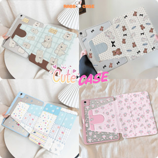 Bao da iPad xoay 360 độ, in hình cute, mặt lưng chống ố, Gen 7/8/9, Air 3/4/5/6, Pro 11/12.9/13 inch, Mini 6/7
