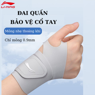 Băng quấn cổ tay Lining mã LDET189 mỏng nhẹ cố định và bảo vệ cổ tay khi chơi thể thao