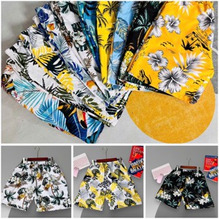 {Giá Sỉ } Quần sơ mi hoa quả họa tiết đi biển, short đùi gia đình hoa lá cành hawaii Du lịch-  Đồ Bơi Cool Đi Biển Maxx
