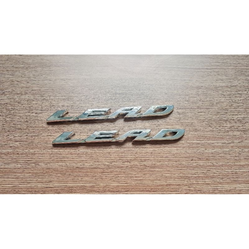 Cặp chữ nổi Lead 110 màu bạc đời 2010_ Decal