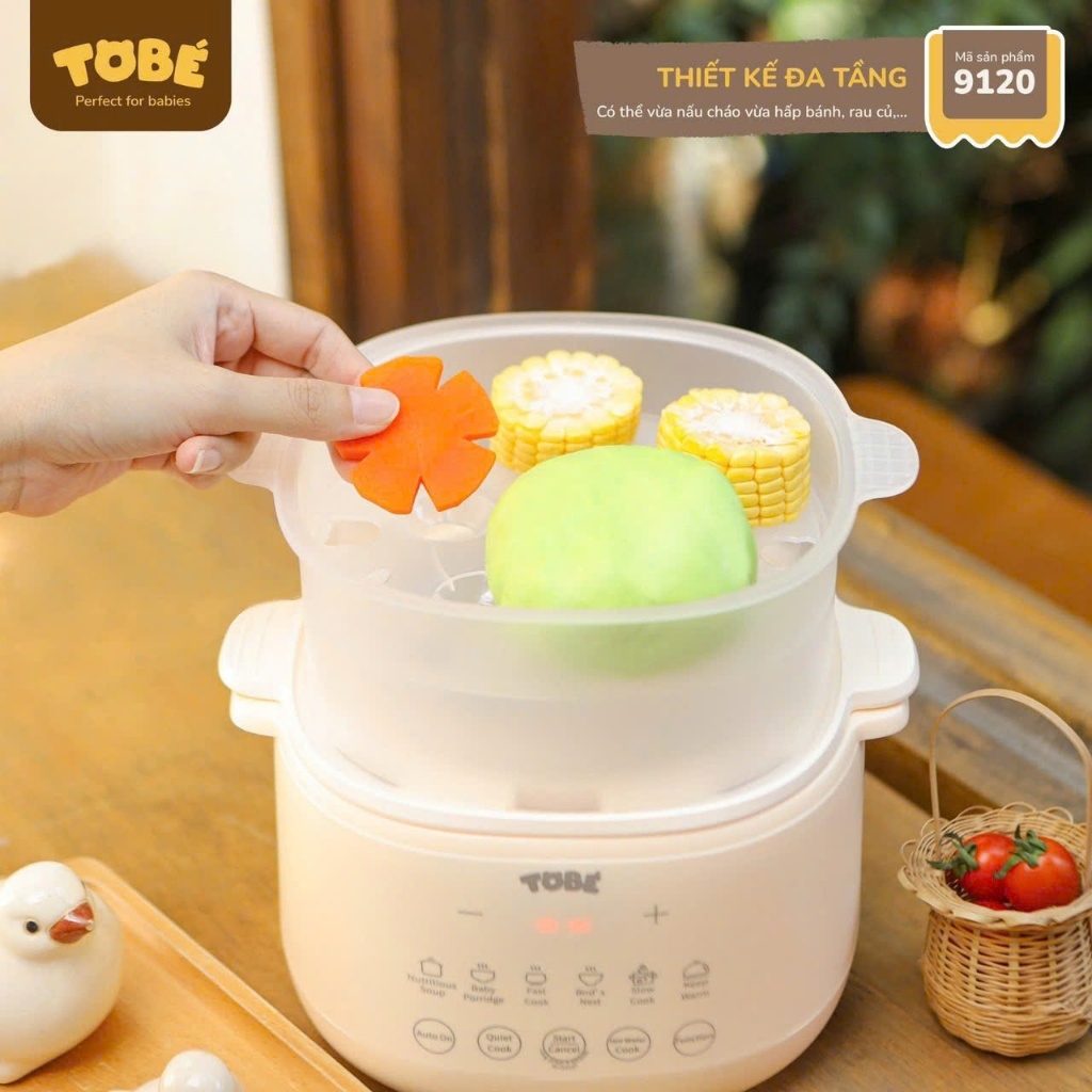 [ Bảo hành 6 tháng ] Nồi cháo chậm Komi 2.0 mã 9149/ Bamboo gooby / lẩu điện Bamboo gooby