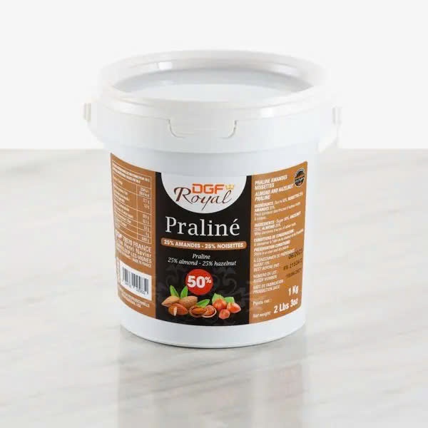 Praline 25% almond 25% hazelnut 200gr (chiết lẻ từ hủ 1kg)