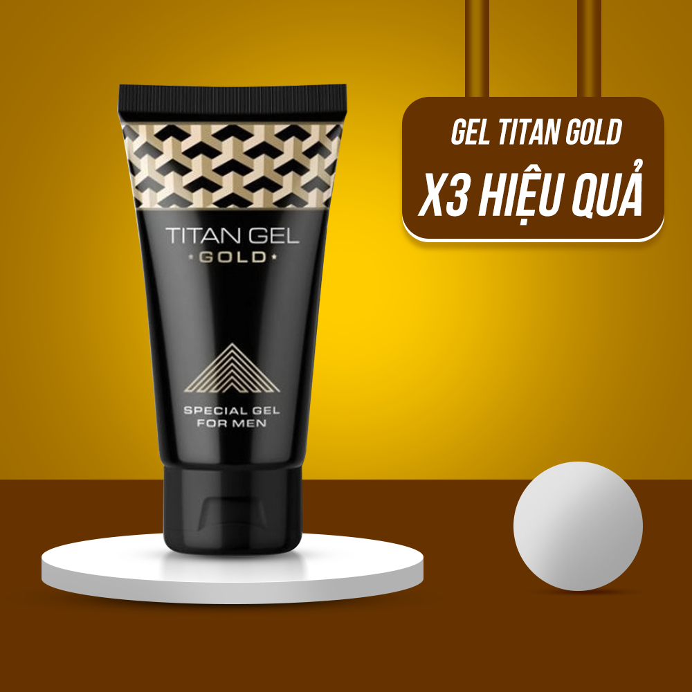 Gel Titan Gold - Gel Bôi Trơn, Titan Nga Chính Hãng, Thành Phần Tự Nhiên, Không Dính Bết