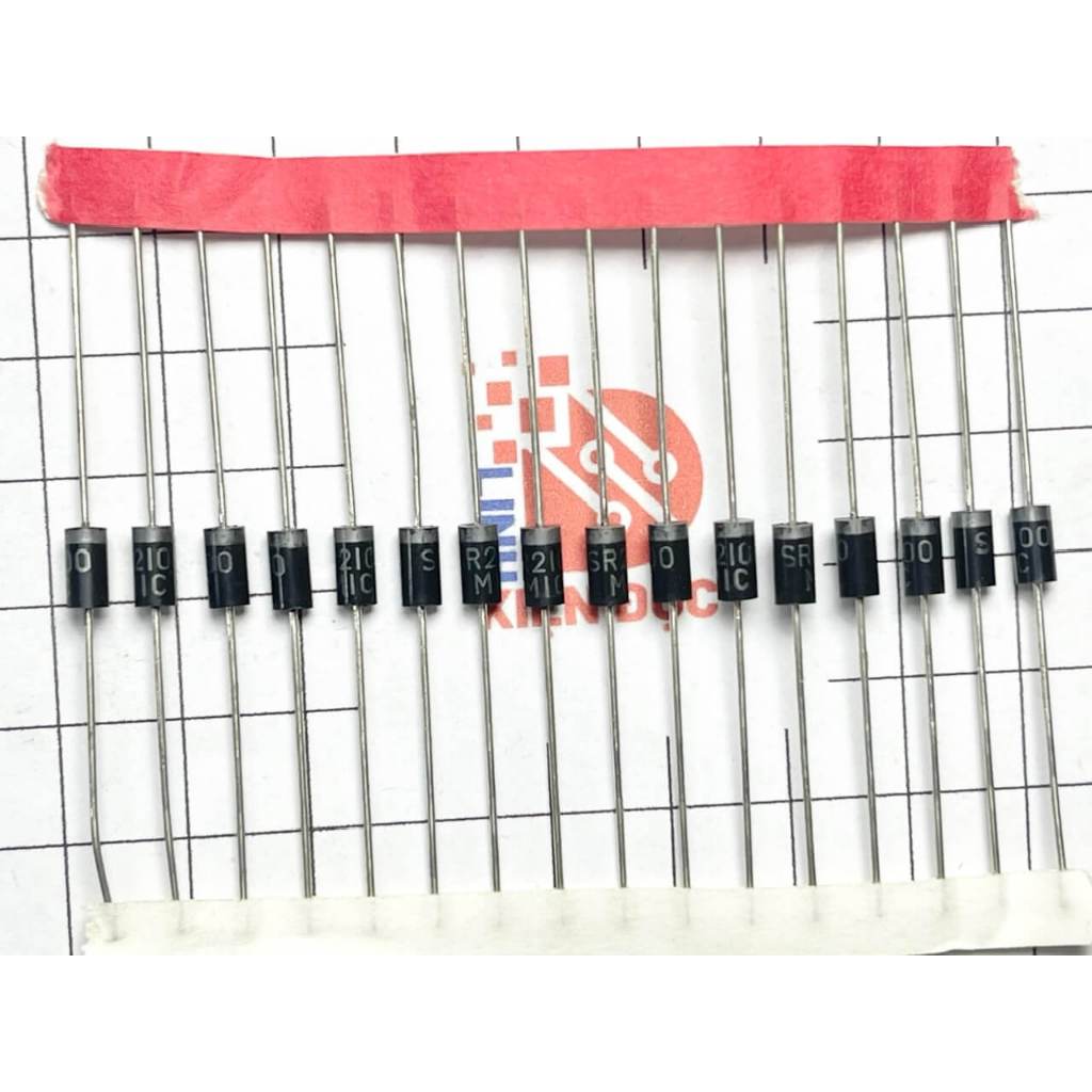 Combo 25 chiếc SR2100 Diode Chỉnh Lưu 2A 100V