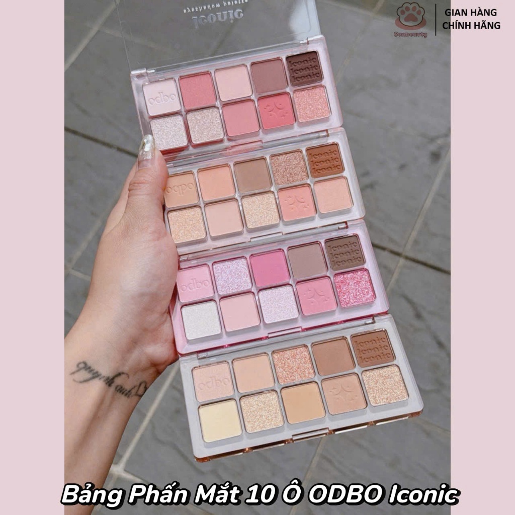 [ODBO] Bảng Phấn Mắt 10 Ô ODBO Iconic Eyeshadow Palette
