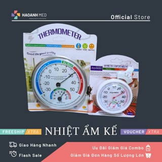 Nhiệt ẩm kế cơ học đo độ ẩm và nhiệt độ Anymetre, THEMOMTER  có thể để bàn hoặc treo tường