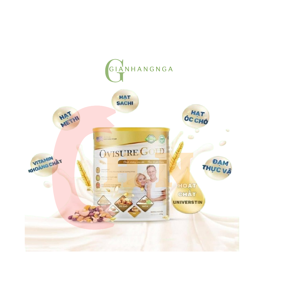 Sữa hạt xương khớp cao cấp Ovisure Gold lon 650g