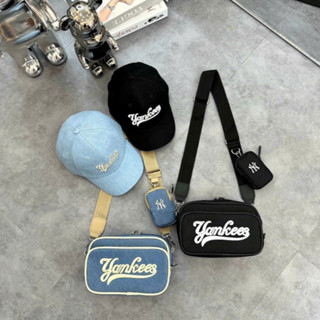  Túi Đeo Chéo Nam Nữ MLB Phối JENA Họa Tiết Thêu Siêu Đẹp Kèm Túi Mini Bag Thời Trang Hàn Quốc Size 21 