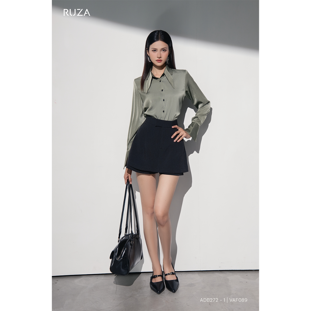 Chân váy nữ RUZA kiểu dáng chữ A công sở thời trang thanh lịch VAF089 VAF090