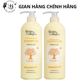 Cặp Dầu Gội Xả Biotin Collagen Vàng 500ml| Giảm Rụng Tóc, Kích Mọc Tóc, Giúp Tóc Suôn Mượt Vào Nếp