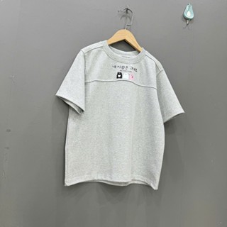  Áo thun babytee thêu mèo My Love Oversize from boxy dáng chữ a cho nữ 