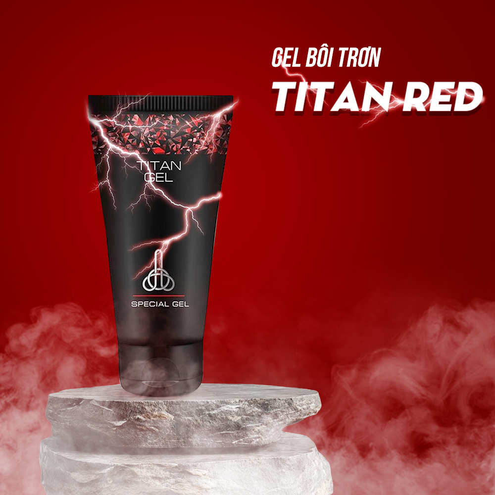 Gel Titan Nga Chính Hãng (Tuýp 50ml) - Gel Bôi Trơn Titan Red Thành Phần Tự Nhiên, Nhẹ Dịu & Không Bết Dính