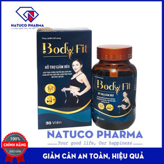 Viên uống giảm cân SLIM Gold Plus Body Fit- giúp giảm béo hiệu quả  từ thành phần thảo dược - Hộp 30 viên chuẩn GMP