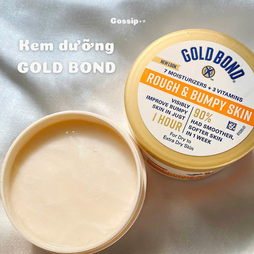 [BILL USA] BODY LOTION GOLD BOND - KEM MÔNG DƯỠNG ẨM & SÁNG DA
