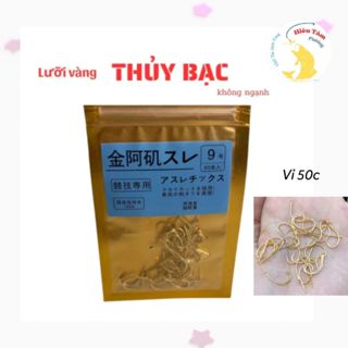 Lưỡi câu chép vàng không ngạnh Thủy Bạc (vỉ 50c)