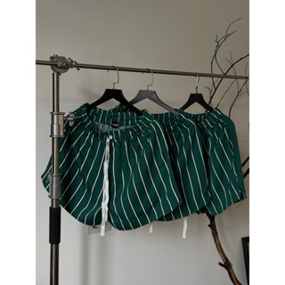 SIAM SHORT NGẮN SỌC XANH LÁ ĐẬM FORM RỘNG