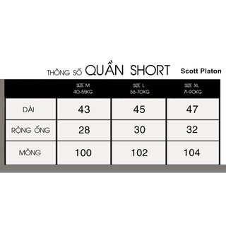 Quần short thun Line Logo Scott Platon