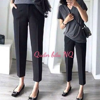 Quần bầu baggy công sở đẹp chất tuyết mưa, có đỡ bụng cao cấp cho mẹ bầu QB368