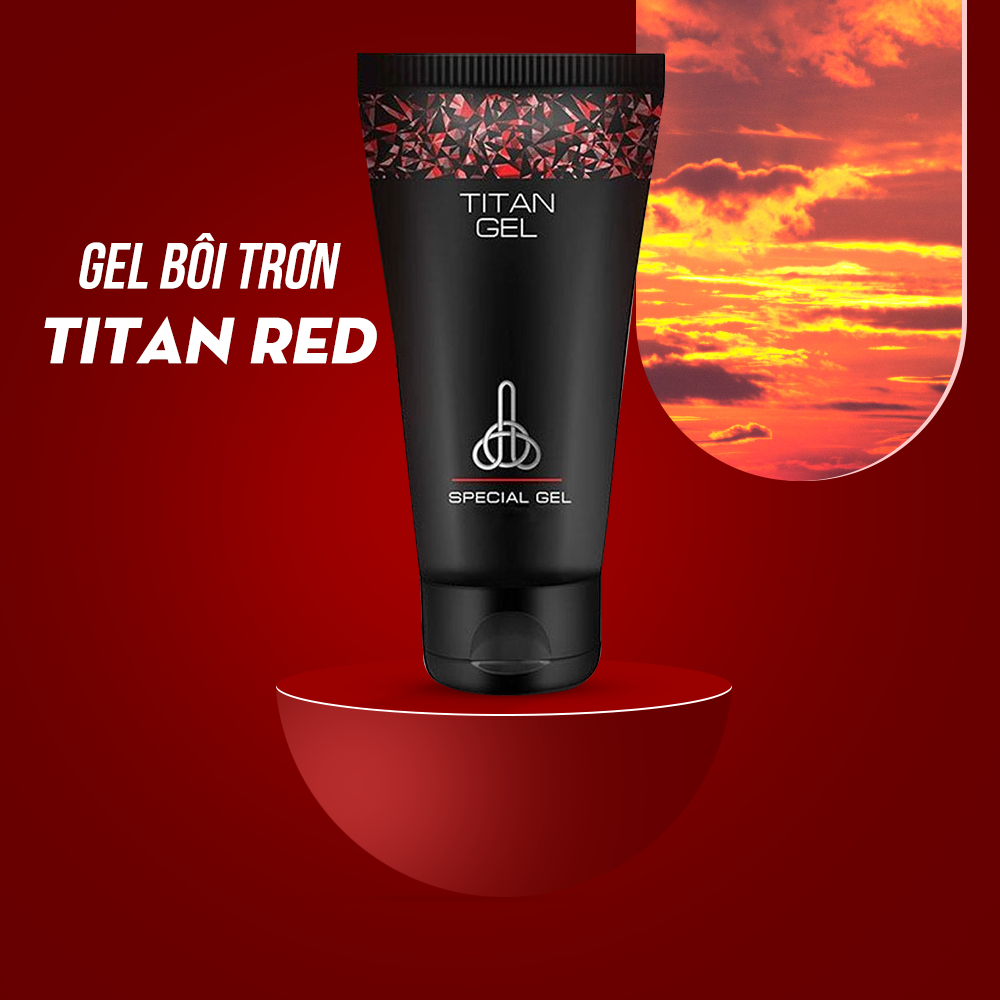 Gel Titan Nga Chính Hãng (Tuýp 50ml) - Gel Bôi Trơn Titan Red Thành Phần Tự Nhiên, Nhẹ Dịu & Không Bết Dính