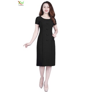 Đầm Suông Phối Nút Che Bụng Gọn Eo ThoiTrangXinh DL508DL509DL510DL777