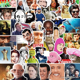 Set 50 Hình Dán Meme Sticker Cute Hài Hước Chống Thấm Nước Trang Trí Mũ Nón Bảo Hiểm, Laptop, Ván Trượt, Đàn Guitar, Sổ