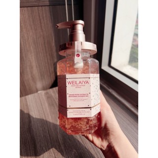 Sữa Tắm, Dầu Gội Xả Cánh Hoa Hồng Tươi WEILAIYA Grand Rose Extracts Whitening Shower Gel 450ml