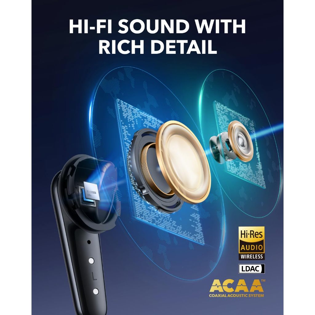 soundcore Liberty 4 Pro Tai nghe không dây chống ồn Anker Hi-Fi cấp độ phòng th 6 sound sensors A3954 | BigBuy360 - bigbuy360.vn