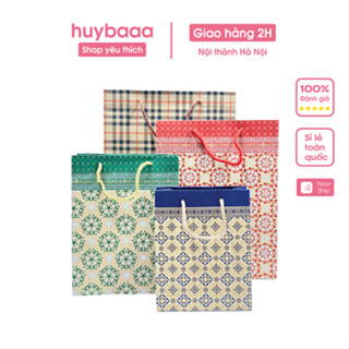  Combo 10 Túi Giấy Đựng Quà Biếu Tết Dày Dặn Sang Trọng - Túi Kraft Có Quai Xách Đựng Quà Sinh Nhật Mẫu Mới 2025 