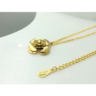 Dây Chuyền Nữ Hoa Trà Sang Trọng Bilyshop Titan Ko Đen An Toàn Cho Sức Khỏe TT 868