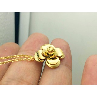 Dây Chuyền Nữ Hoa Trà Sang Trọng Bilyshop Titan Ko Đen An Toàn Cho Sức Khỏe TT 868